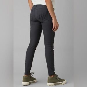 prAna Women's Brenna Pants Skinny Grey Moto Outdoor Stretch